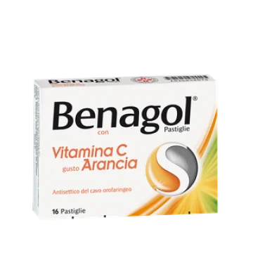 Benagol Pastiglie con Vitamina C gusto Arancia 36 Pastiglie