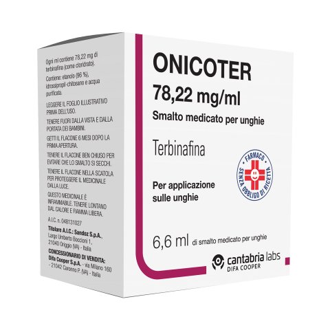 ONICOTER*SMALTO MED 1FL 6,6ML ONICOTER*SMALTO MED 1FL 6,6ML