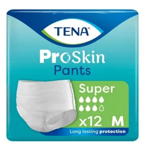Tena Pants Super Taglia M 80-110 cm 12 pannoloni a mutandina