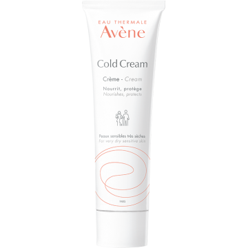 Avène Eau Thermale Cold Cream 100 ml - Crema per Pelli Sensibili Secche e Molto Secche
