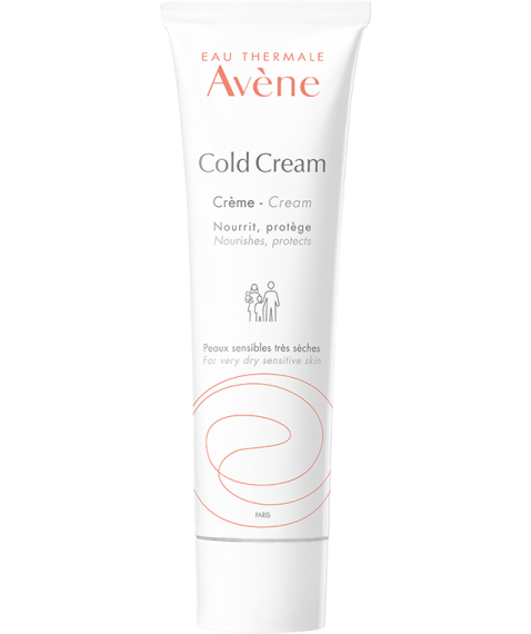 Avène Eau Thermale Cold Cream 100 ml - Crema per Pelli Sensibili Secche e Molto Secche