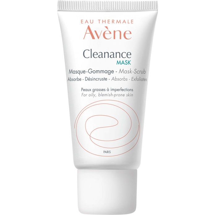 Avène Cleanance Mask 50 ml - Trattamento Assorbente ed Esfoliante Specifico per Pelli Grasse con Imperfezioni