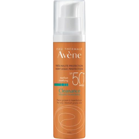 Avène Eau Thermale Cleanance solare SPF 50+ 50 ml - Protezione solare per pelli acneiche 