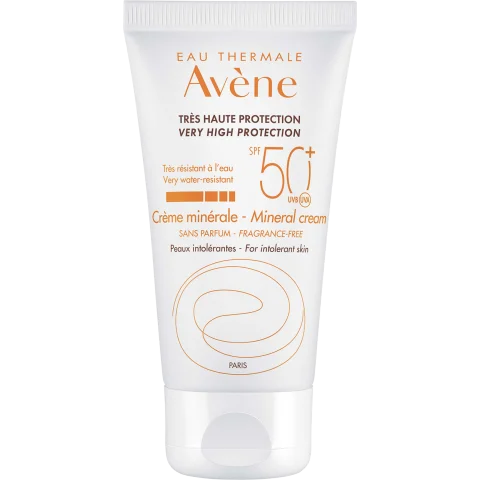 Av&egrave;ne Eau Thermale Solari Crema Schermo Minerale SPF50+ Protezione molto Alta 50ml