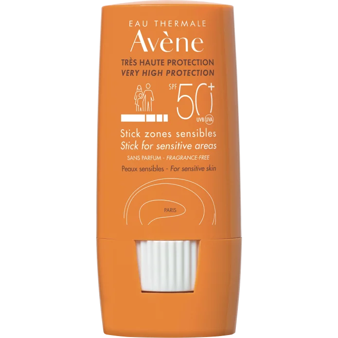 Av&egrave;ne Eau Thermale Solare SPF 50+ Stick Zone Sensibili Protezione Molto Alta 8g