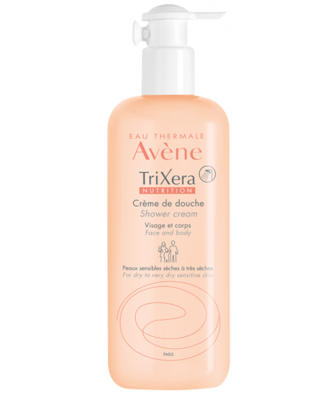 Avène TriXera Nutrition Doccia Crema 500 ml per Pelli Sensibili da Secche a molto Secche 