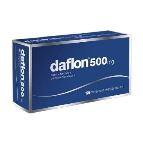 Daflon 120 Compresse Rivestite 500 mg - Per contrastare l'insufficienza venosa Daflon 120 Compresse Rivestite 500 mg - Per contrastare l'insufficienza venosa