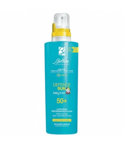 BioNike Defence Sun Baby&Kid Latte Spray Bambini SPF 50+ Protezione molto alta 200 ml