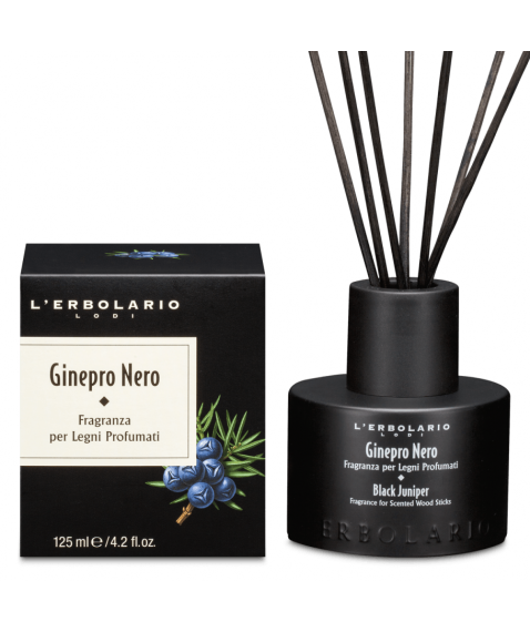 L'Erbolario Fragranza per Legni Profumati con Bastoncini Ginepro Nero 125ml