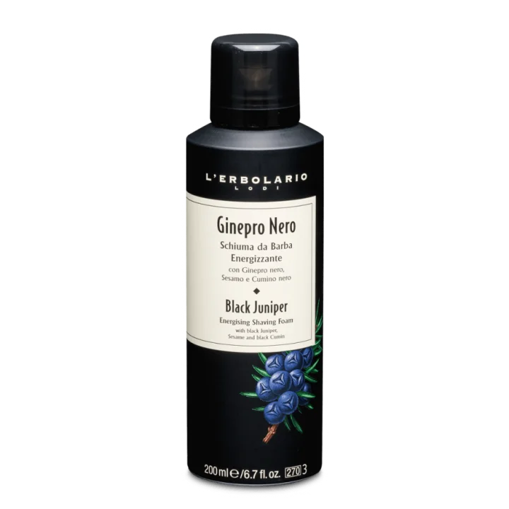 L'Erbolario Schiuma da Barba Energizzante Ginepro Nero 200ml