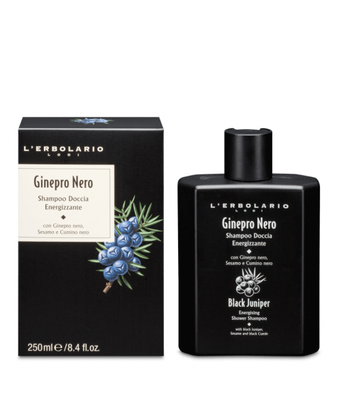 L'Erbolario Shampoo Doccia Energizzante Ginepro Nero 250ml