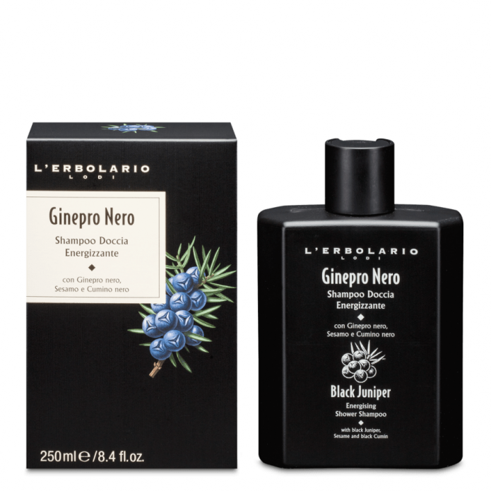 L'Erbolario Shampoo Doccia Energizzante Ginepro Nero 250ml