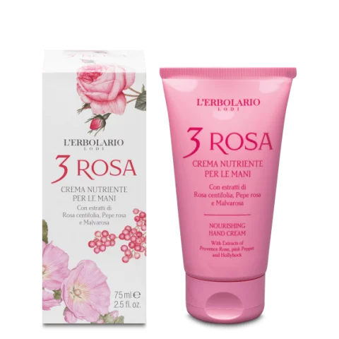 L'Erbolario Crema Nutriente per le Mani 3 Rosa 75ml