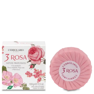 L'Erbolario Sapone 3 Rosa 100g