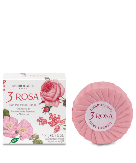 L'Erbolario Sapone 3 Rosa 100g