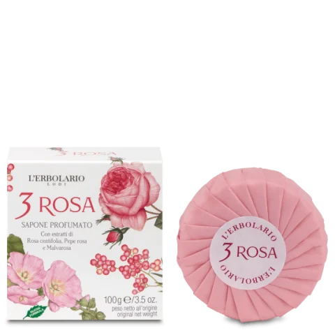 L'Erbolario Sapone 3 Rosa 100g L'Erbolario Sapone 3 Rosa 100g