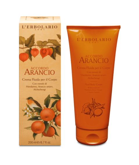 L'Erbolario Crema Fluida per il Corpo Accordo Arancio 200ml