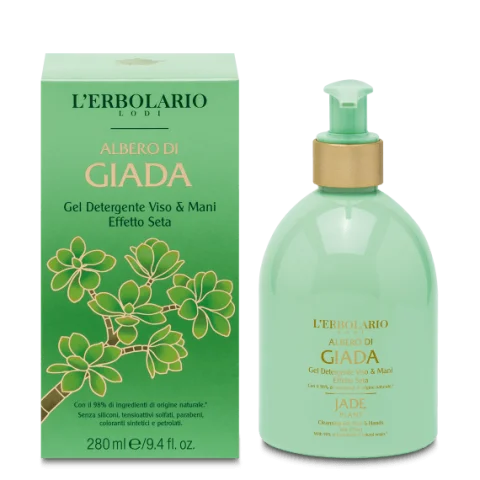 L'Erbolario Gel Detergente Viso & Mani Albero di Giada 280ml