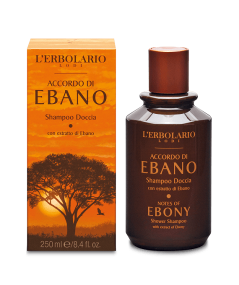 L'Erbolario Shampoo Doccia Accordo di Ebano 250ml