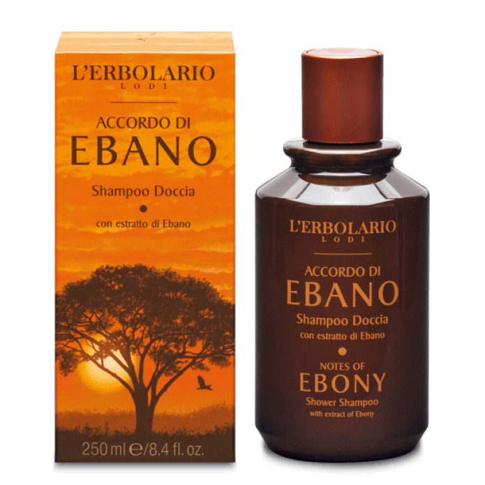 L'Erbolario Shampoo Doccia Accordo di Ebano 250ml