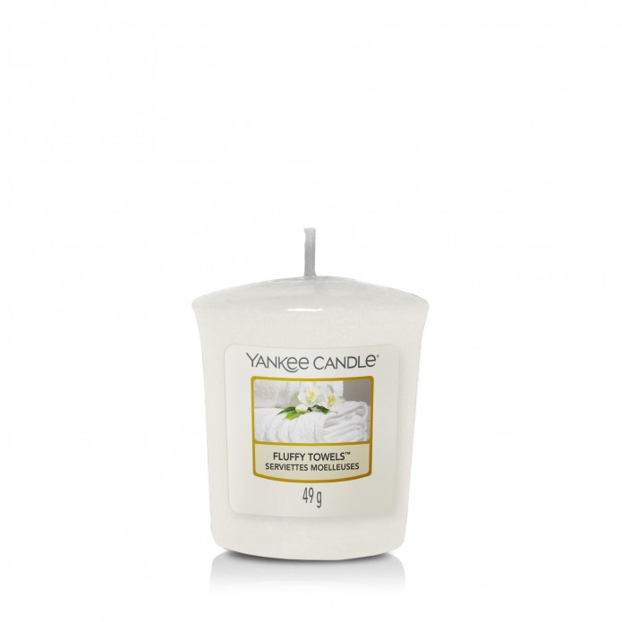 Yankee Candle candela formato votiva Fluffy Towels