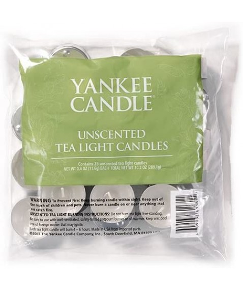Yankee Candle pacchetto 25 candele inodore