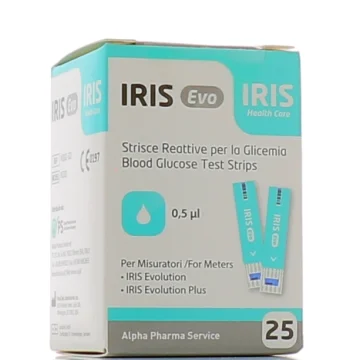 IRIS EVO STRISCE GLICEMIA 25PZ