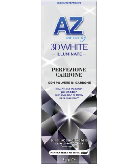 AZ DENTIFRICIO 3D WHITE ILLUMINATE PERFEZIONE CARBONE