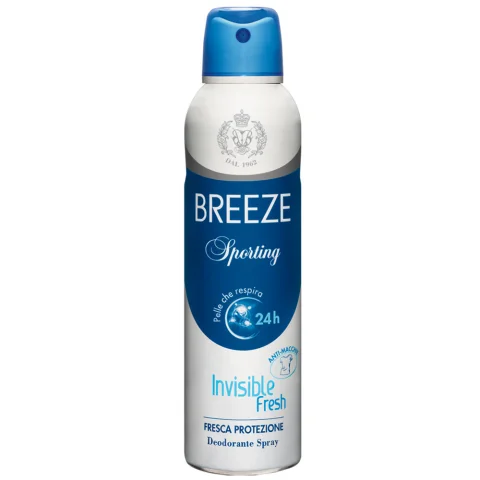 BREEZE Sporting Dedorante Spray Antimacchia 150ml BREEZE Sporting Dedorante Spray Antimacchia 150ml