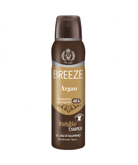 BREEZE Argan Dedorante Spray 0% Sali di Alluminio 150ml