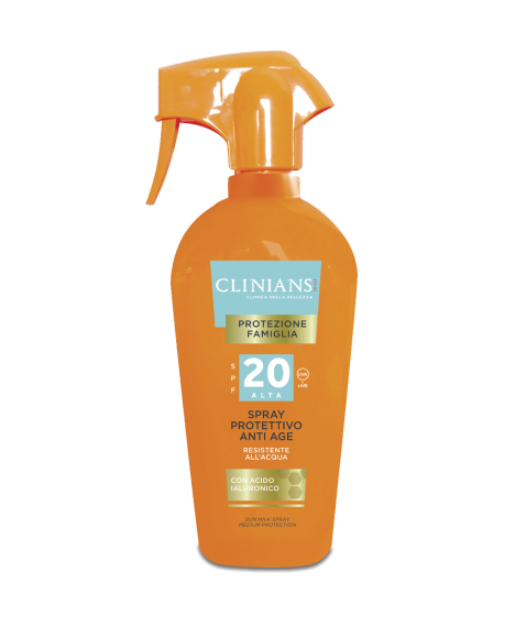 CLINIANS Spray Protettivo SPF 20 Con Acido Ialuronico 250ml