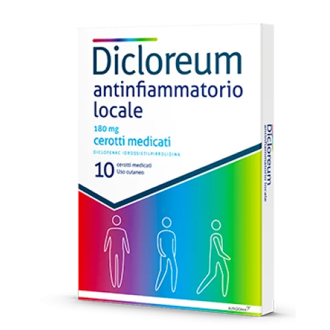 Dicloreum Antinfiammatorio locale - 10 Cerotti medicati