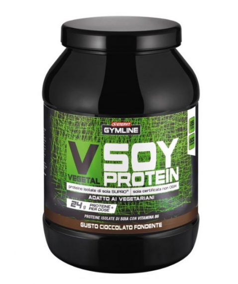 Enervit Gymline V Soy protein cioccolato fondente 800 g integratore di proteine di soia