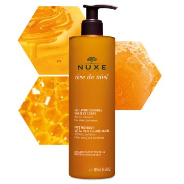 Nuxe R&ecirc;ve de Miel Gel Lavante Surgrassante Viso e Corpo 400 ml