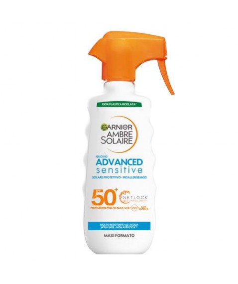 GARNIER AMBRE SOLAIRE Advanced Sensitive Adulti Gachette SPF50+ 300ml