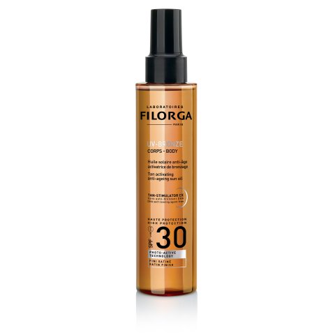 FILORGA UV BRONZE CORPS SPF30+ 150ML Olio Solare Anti - età Attivatore di Abbronzatura FILORGA UV BRONZE CORPS SPF30+ 150ML Olio Solare Anti - età Attivatore di Abbronzatura
