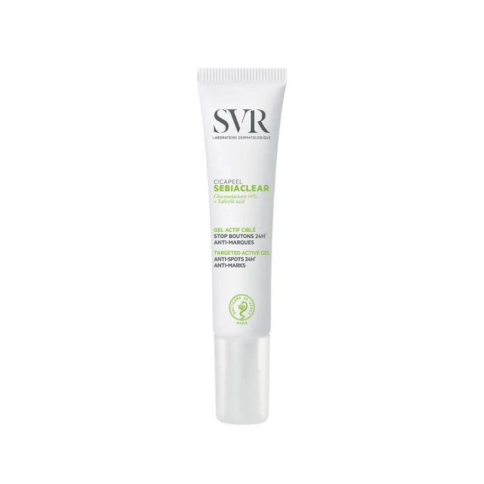 SVR Sebiaclear Cicapeel Gel Viso 15 ml - Trattamento pelli impure contro punti neri e brufoli