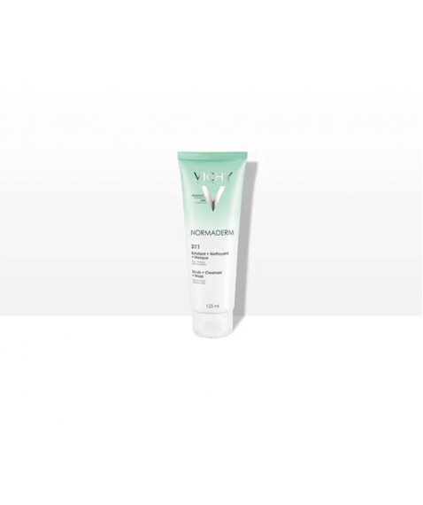 Vichy Normaderm 3 in 1 Esfoliante + Crema detergente + Maschera 125ml