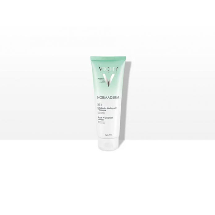 Vichy Normaderm 3 in 1 Esfoliante + Crema detergente + Maschera 125ml