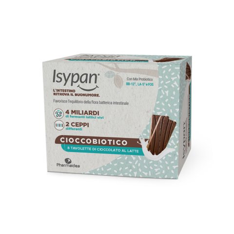 ISYPAN CIOCCOBIOTICO LATTE 8 tavolette ISYPAN CIOCCOBIOTICO LATTE 8 tavolette