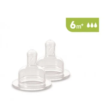 Tettarelle in silicone per biberon J BIMBI - Flusso veloce