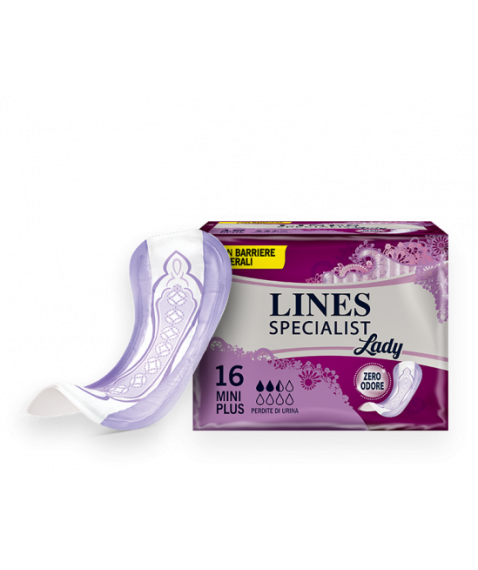 Lines Specialist Mini Plus Lady Assorbenti Femminili 16 Pezzi