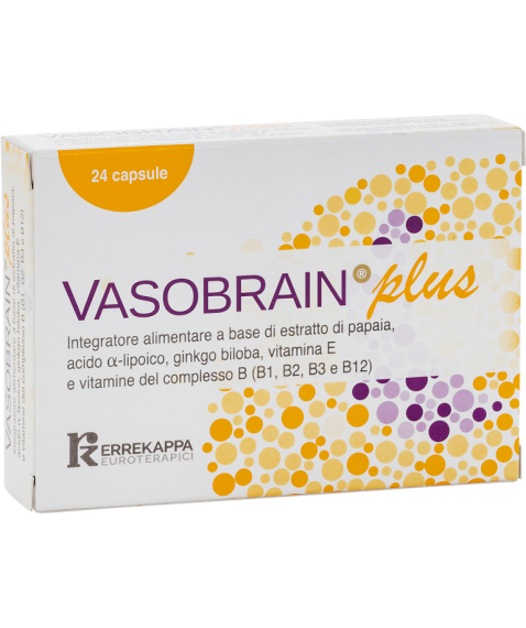 Vasobrain Plus 24 Capsule per il Rallentamento dell’Invecchiamento Cerebrale
