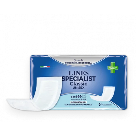 Lines Specialist Assorbenti Rettangolari PLUS Con Barriera 30 Pezzi