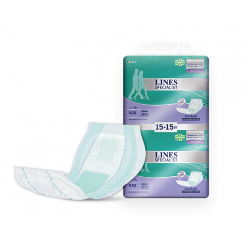 Lines Specialist Classic Pannolone Sagomato MAXI 30 Pezzi Lines Specialist Classic Pannolone Sagomato MAXI 30 Pezzi