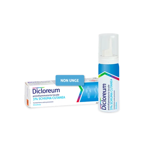 Dicloreum Antinfiammatorio locale - 3% schiuma cutanea 50g