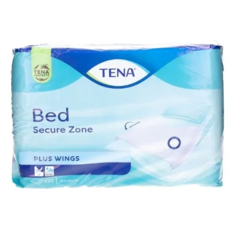 Tena Bed Secure Zone Plus Wings Traverse Assorbenti 80cmx180cm