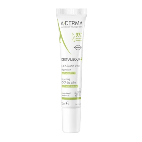 A-Derma Dermalibour+ Balsamo Labbra Ristrutturante 15 ml - Nutre ripara e lenisce