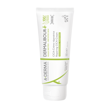 A-Derma Dermalibour+ CICA-Crema Ristrutturante Purificante 100 ml - Lenisce ristruttura e allevia la pelle irritata di tutta la famiglia