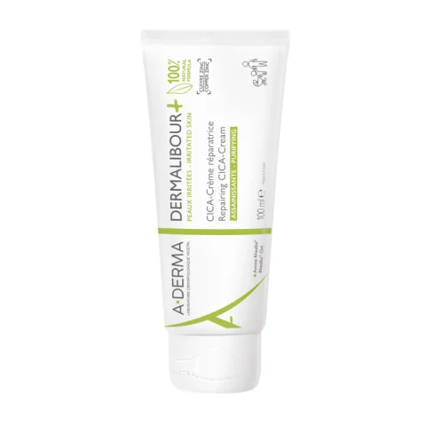 A-Derma Dermalibour+ CICA-Crema Ristrutturante Purificante 100 ml - Lenisce ristruttura e allevia la pelle irritata di tutta la famiglia